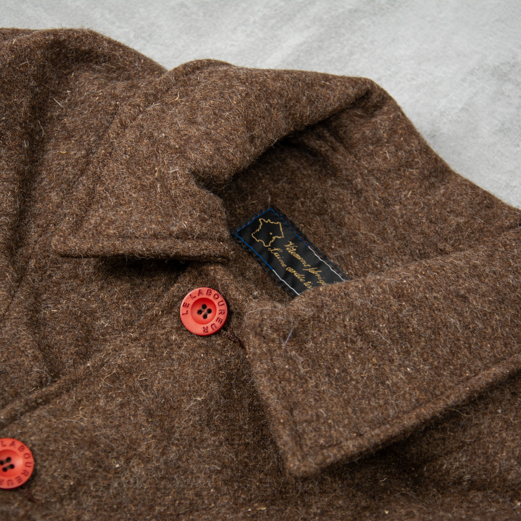 Le Laboureur Wool Work Jacket - Marron Brown 2