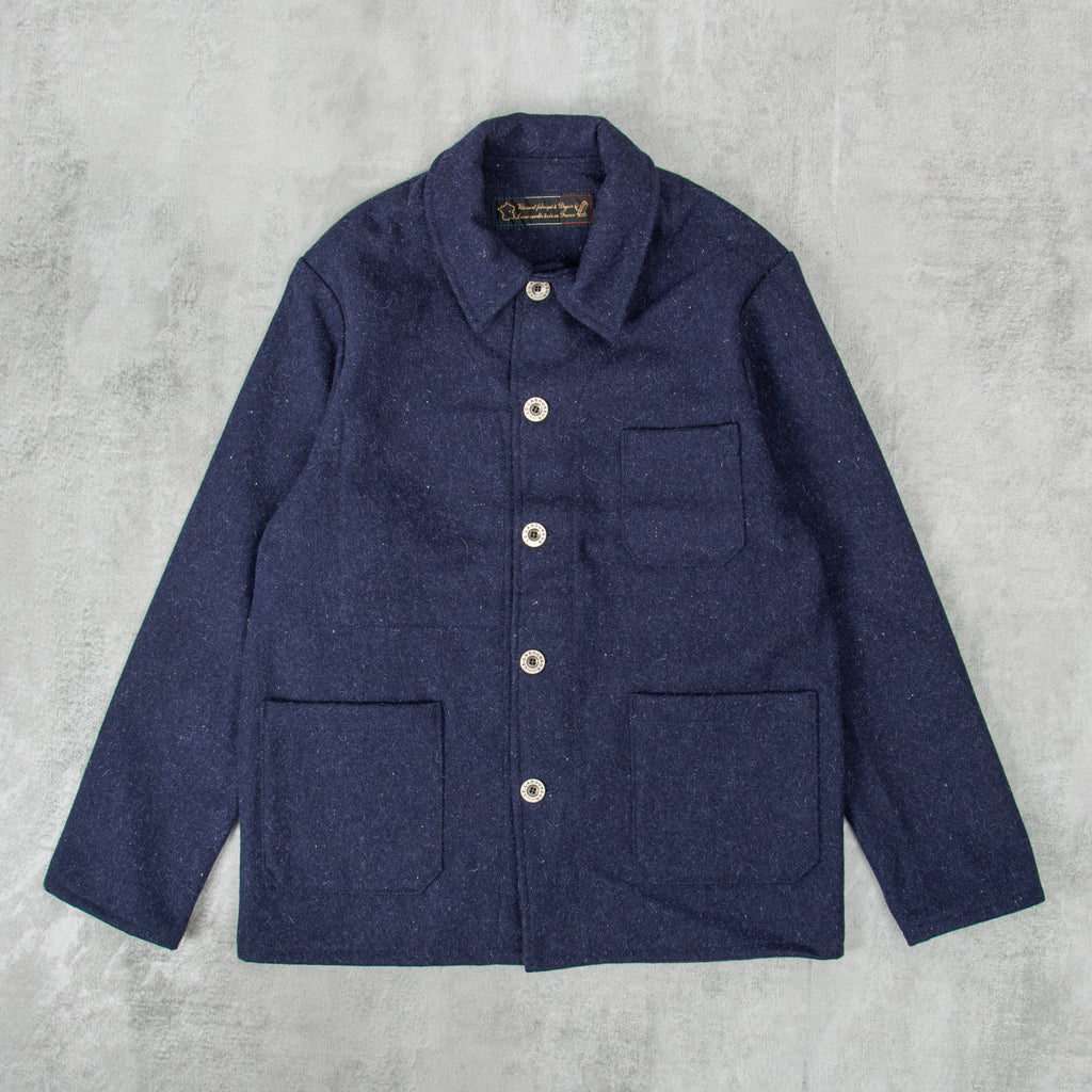 Le Laboureur Wool Work Jacket - Navy 1