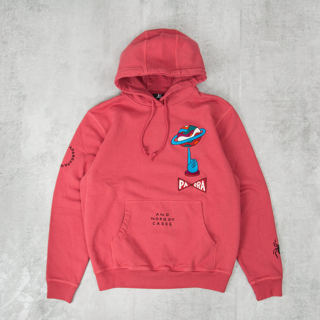 By Parra World Balance Hooded Sweatshirt - Coral 1